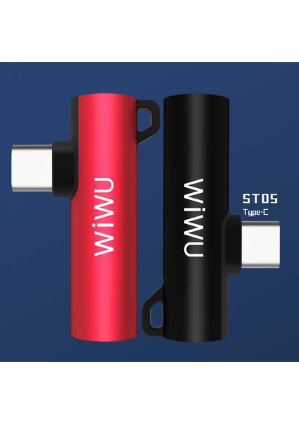 ST05 Type-C 3.5 mm Aux Kulaklık ve Şarj Dönüştürücü Ses Adaptörü