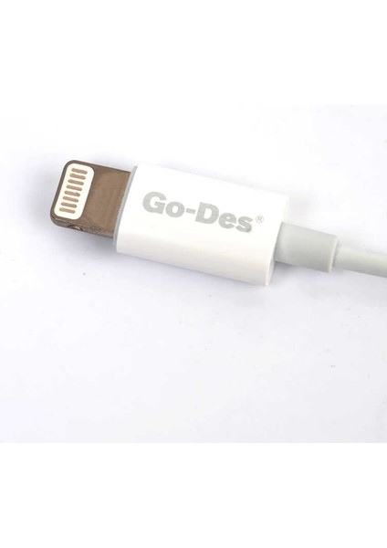 Go Des GD-EP107 Lightning Kablolu Kulak Içi Stereo Kulaklık Mikrofonlu Mıknatıslı