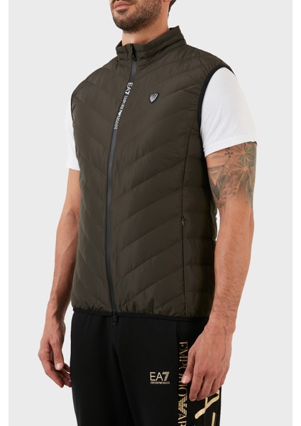 Regular Fit Cepli Ördek ve Kuş Tüyü Dolgulu Dik Yaka Yelek Erkek Yelek 8NPQ03 PNE1Z 1866