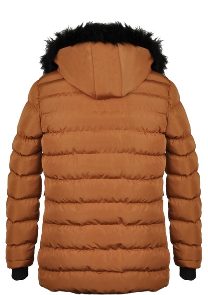 Regular Fit Erkek Mont Camel