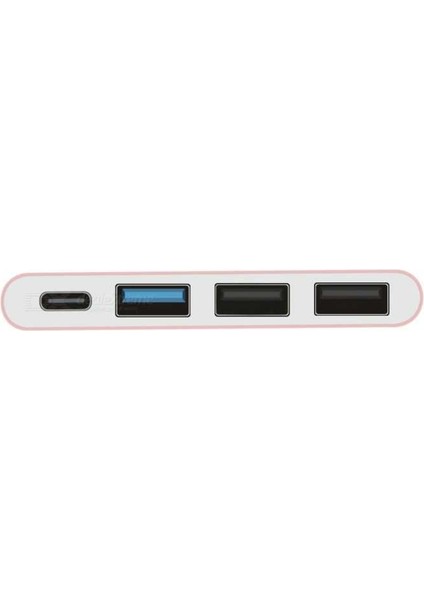 U23 Type-C To USB Çoğaltıcı 3 In 1 (Type-C + USB 3.0 + USB 2.0) Dönüştürücü Adaptör