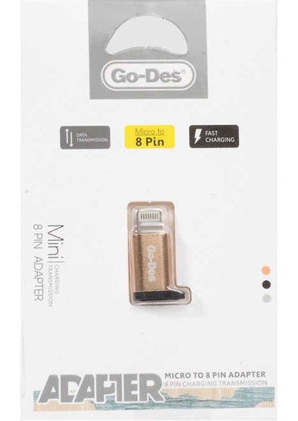 Go Des GD-CT02 Micro To Lightning Çevirici Adaptör