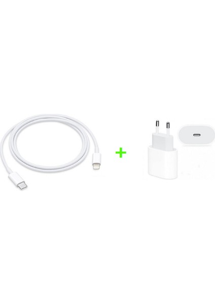 Apple iPhone Usb-C 20W Adaptör ve 1m Şarj Kablosu-3. Nesil Şarj Adaptörü ve Kablo