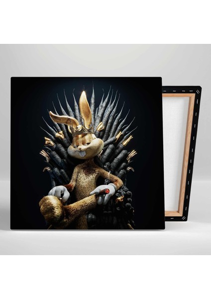 Altın Taçlı Bugs Bunny Kanvas Tablo fiyatları