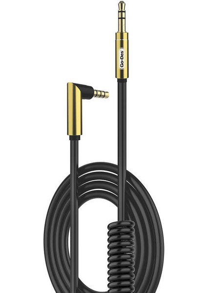 Go Des GAC-216 3.5 mm Spiral Aux Kablo L Tasarım Audio Stereo 180 cm Ses Kablosu fiyatları