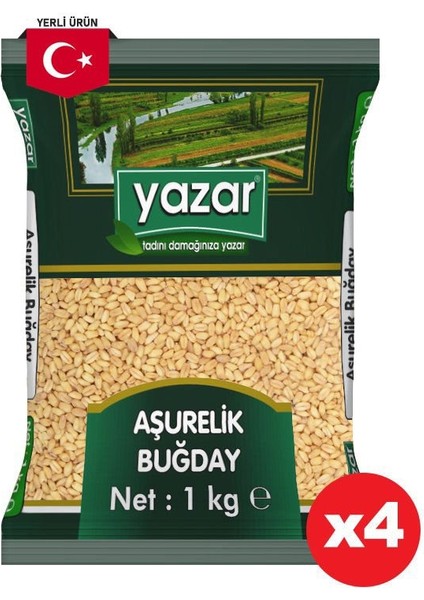 Yerli Aşurelik Buğday 1 Kg. x 4 Paket