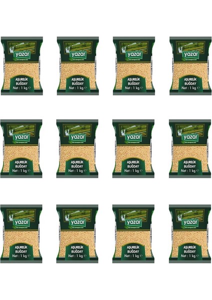 Yerli Aşurelik Buğday 1 Kg. x 12 Paket