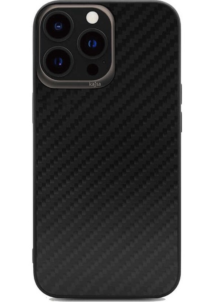 Apple iPhone 13 Pro Kılıf Kajsa Carbon Fiber Collection Arka Kapak