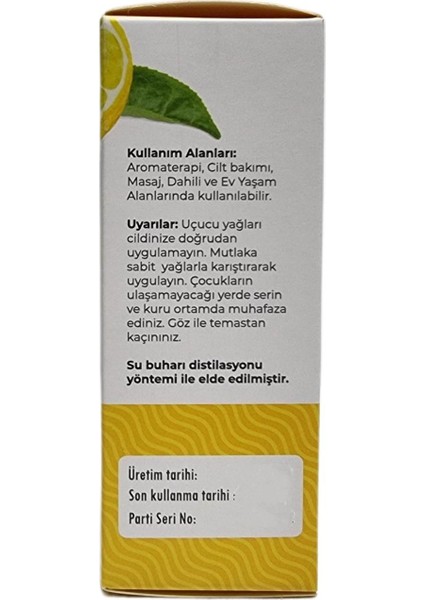 Limon Yağı Yüzde 100 Doğal 10 ml