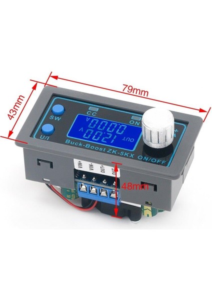 Zk-5kx 0.6-36V 5A Ekranlı Voltaj Düşürücü - Yükseltici Modül fırsatları