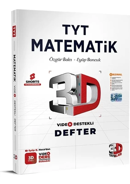 3D Yayınları TYT Matematik Video Defter Notu Vdd