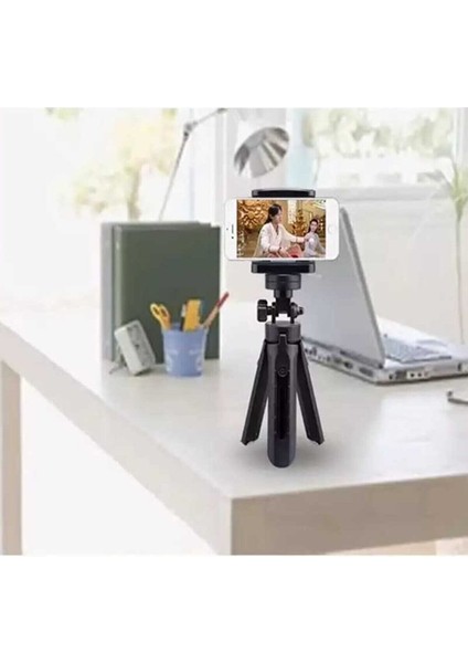 2 Kademeli Masaüstü Telefon Tutucu Stand Akıllı Tripod Siyah 2 Kademeli Tripod indirimleri