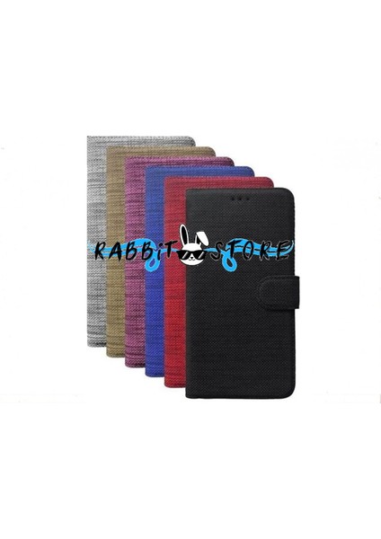 Samsung S10E Kılıf Kumaş Cüzdan Kılıf Kapaklı Kılıf