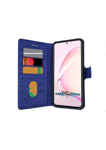 Xaiomi Mi Note 9s Kılıf Kumaş Cüzdan Kılıf Kapaklı Kılıf