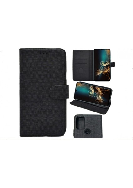 Samsung A12 Kılıf Kumaş Cüzdan Kılıf Kapaklı Kılıf