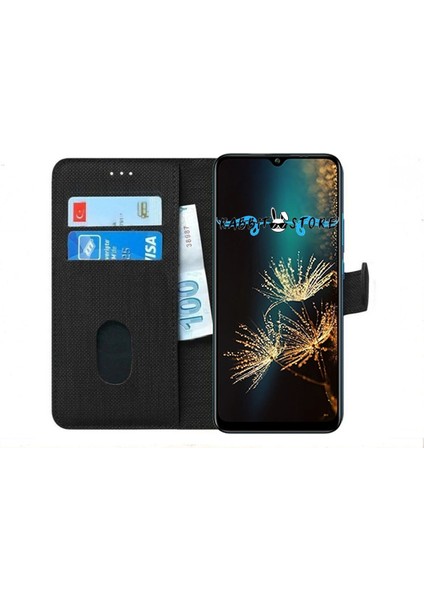 Xaiomi Redmi 9A Kılıf Kumaş Cüzdan Kılıf Kapaklı Kılıf
