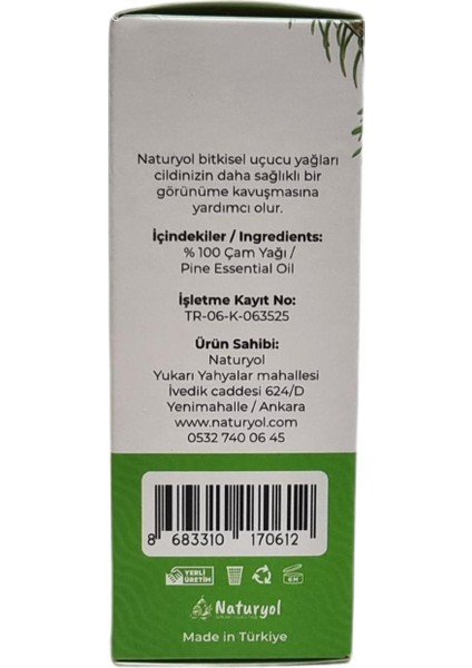 Çam Yağı Yüzde 100 Doğal 10 ml