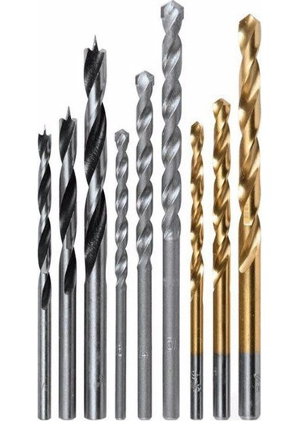 Matkap Ucu Seti 9 Parça (Ahşap-Beton-Metal)