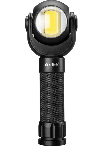 SL-F860 3W COB+3W LED Pilli Dönebilen Çift Başlıklı Manyatik Tutuculu El Feneri