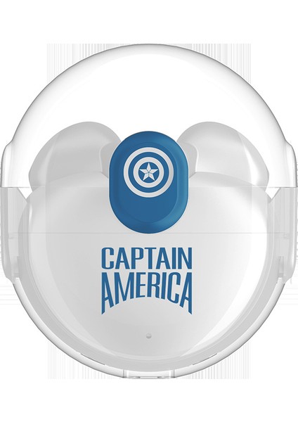 Marvel MR05 Gaming Gaming Boys Ultra Uzun Pil Ömrü Kablosuz Bluetooth Kulaklık-Kaptan Amerika (Yurt Dışından)