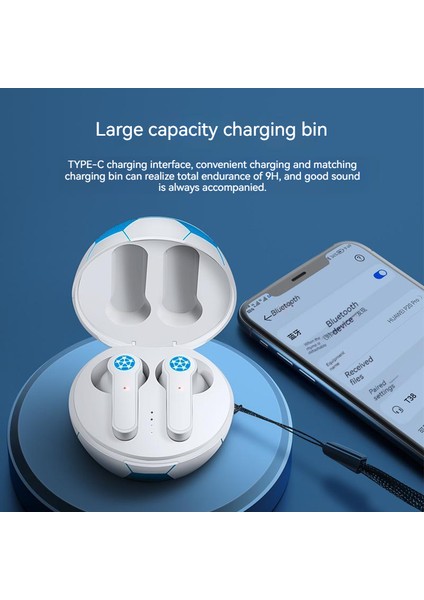 Futbol Tws Kulak İçi Stereo Dokunmatik Kablosuz Bluetooth Kulaklık (Yurt Dışından) fırsatları