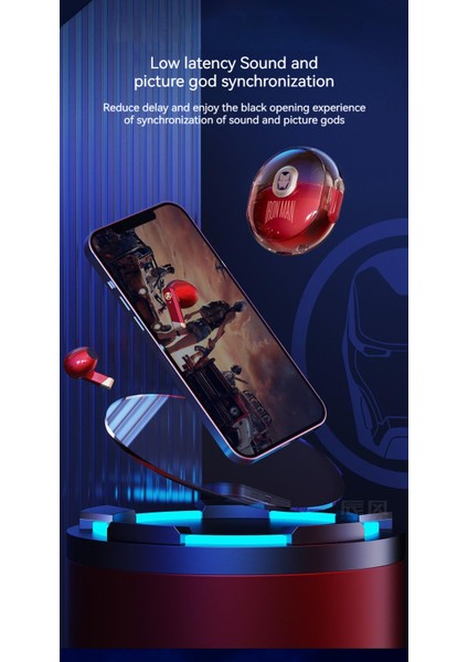 Marvel MR05 Gaming Boys Ultra Uzun Pil Ömrü Kablosuz Bluetooth Kulaklık (Yurt Dışından)