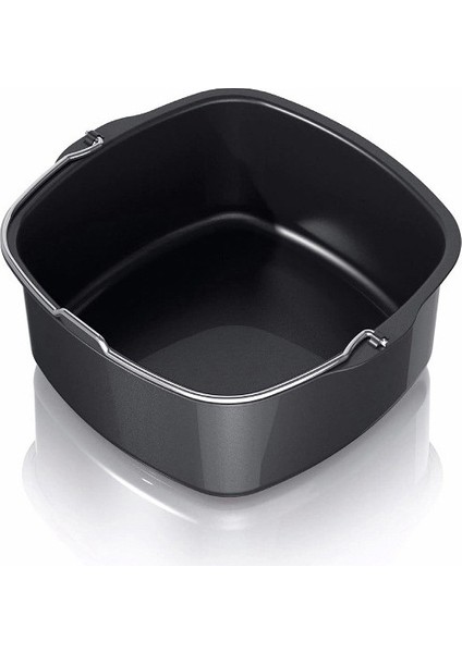 7 Inç (18cm) Yui / Xiaomi / Philips / Kumtel Uyumlu Philips HD9220 ve HD9230 İçin Air Fryer Aksesuarı Pişirme Tavası - Siyah (Yurt Dışından)