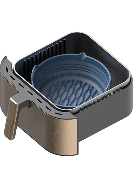 7.8 Inç 19.8cm Yui / Xiaomi / Philips / Kumtel Uyumlu Air Fryer Silikon Kalıp - Mavi (Yurt Dışından)