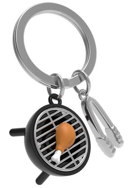 Barbekü Tavuk Anahtarlık