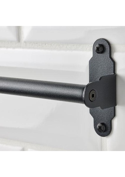 Siyah Mutfak Rayı Siyah Renk 60 cm Meridyendukkan Mutfak Askılık Rayı Mutfak Dekorasyonu Metal