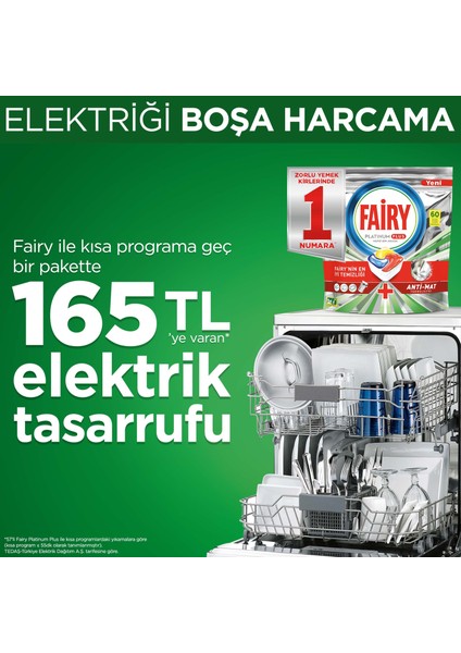 Platinum Plus Bulaşık Makinesi Deterjanı Tableti / Kapsülü 60 Yıkama