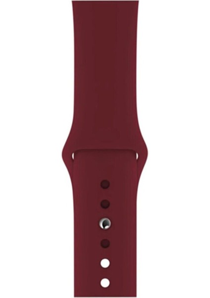 Apple Watch Uyumlu 3 4 5 6 7 8 Se Delikli 38 40 41MM Kordon Kayış Bileklik Klasik Silikon