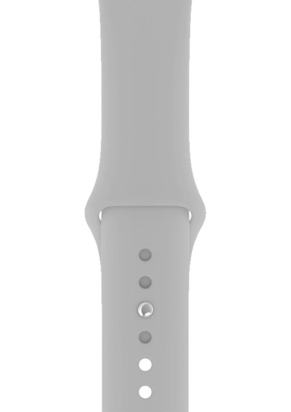 Apple Watch Uyumlu 3 4 5 6 7 8 Se Delikli 38 40 41MM Kordon Kayış Bileklik Klasik Silikon
