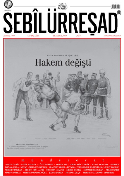 Sebilürreşad Dergisi Sayı: 1054 Temmuz 2020