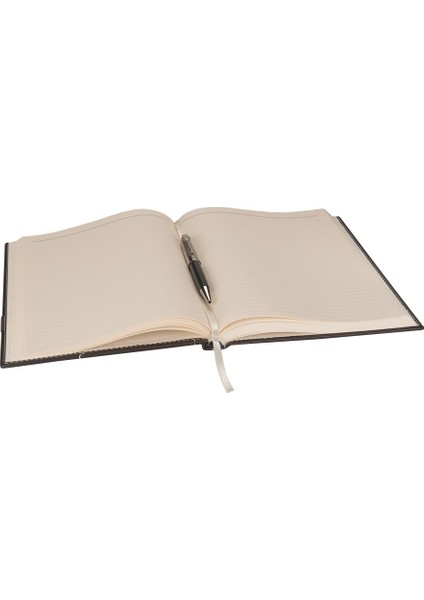 Deri Kapak Defter Ajanda Tarihsiz Çizgili 17 x 24 cm