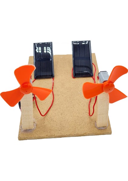Güneş Enerjisi ile Çalışan Motor Pervane Projesi Standlı