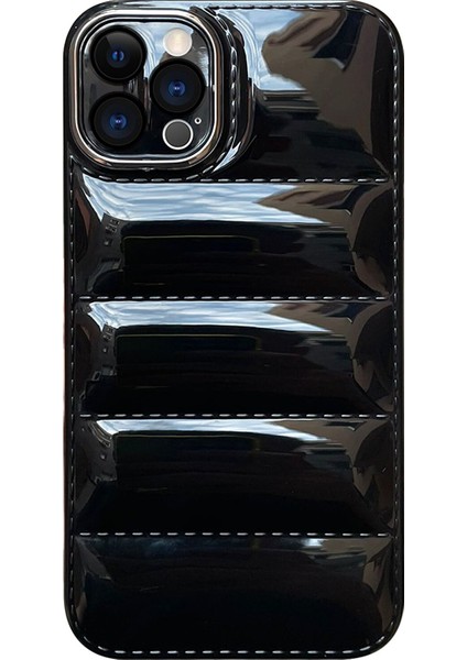 Iphone 13 Pro Kılıf Puffer Şişme Mont Tasarımlı Kasis Pastel Renkler Puff Kılıf Kapak