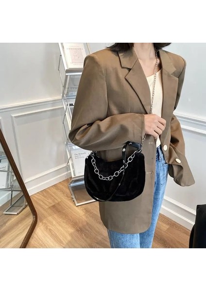 Yumuşak Peluş Sevimli Faux Fur Bayanlar Tek Omuz Messenger Çanta Leopar Baskı Çanta(Yurt Dışından) fırsatları