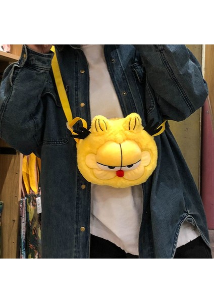 Garfield Karikatür Karikatür Peluş Çanta Cep Telefonu Kozmetik Depolama Postacı Çantası Hediye fırsatları