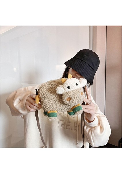 Peluş Hayvan Karikatür Sevimli Yün Omuz Çantası fırsatları