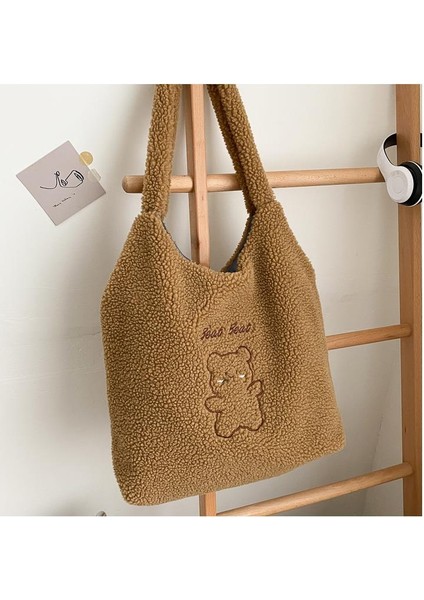 Omuz Çantası Peluş Tote Koyun Derisi Çanta(Yurt Dışından) fiyatları