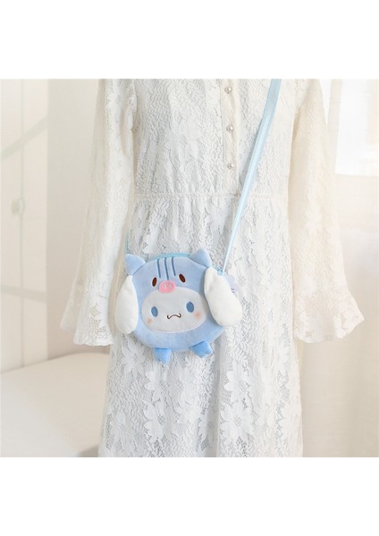 Sanrio Peluş Çanta Anime Cinnamoroll Sevimli Domuz Messenger Çanta Hediye (Yurt Dışından)
