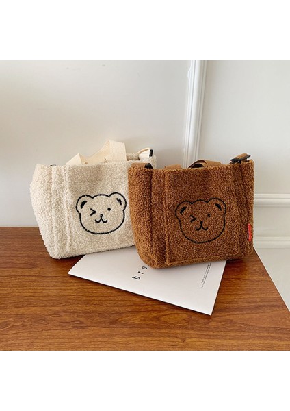 Bayanlar Peluş Ayı Omuz Çantası Kumaş Alışveriş Seyahat Çantası Moda Dekorasyonu fiyatları