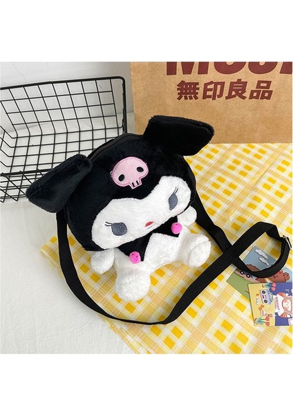 Kuromi Anime Peluş Omuz Oyuncak Çanta Hediye