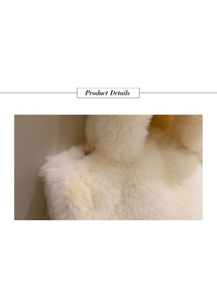 Suni Kürk Tote Yumuşak Peluş Omuz Çantası indirimleri