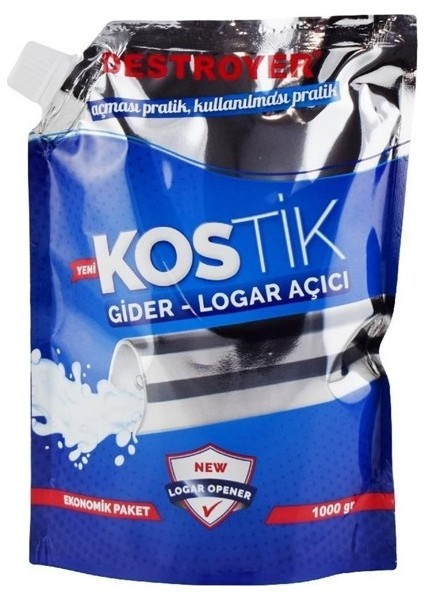 Kostik Gider Logar Açıcı 1000 gr Granül(Destroyer)