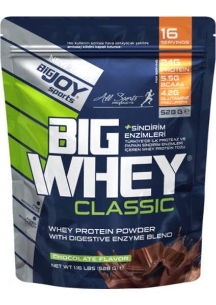 Big whey Classic Whey Protein Tozu Çikolata Aroma 528g
