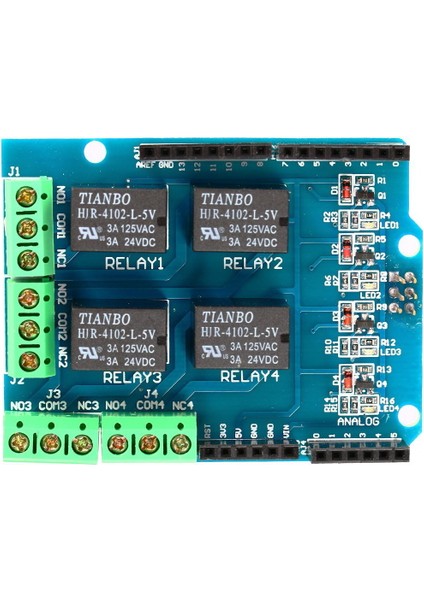 Roba Arduino 4 Kanal Röle Shield Dc 24V 3A