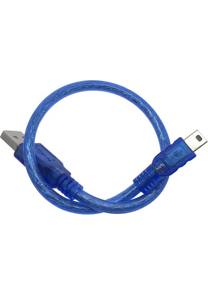 Roba 30CM Mini USB Kablo Mavi 480 Mbps USB 2.0 Hot Swap