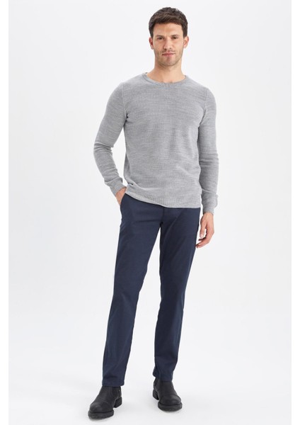 Slim Fit Bisiklet Yaka Triko Kazak X7392AZ22AU indirimleri